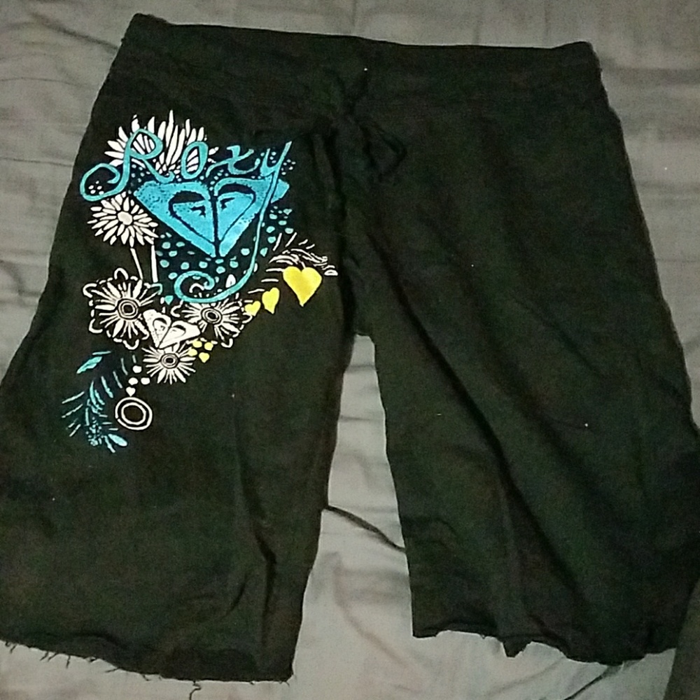 Black sweat shorts